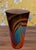 Art Glass Vase Earthy Multicolor Swirled Vase For Sale - Image 11 of 18
