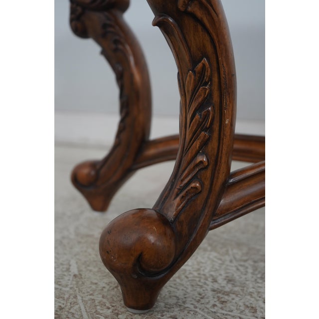 Marble Top Italian Style Console Foyer Table For Sale - Image 4 of 12
