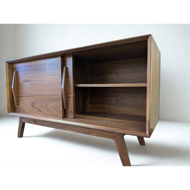 Mid-Century Modern Walnut Credenza For Sale In Atlanta - Image 6 of 6