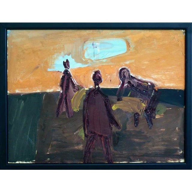 Antique German Expressionist Painting on Paper, 1910s For Sale - Image 3 of 3