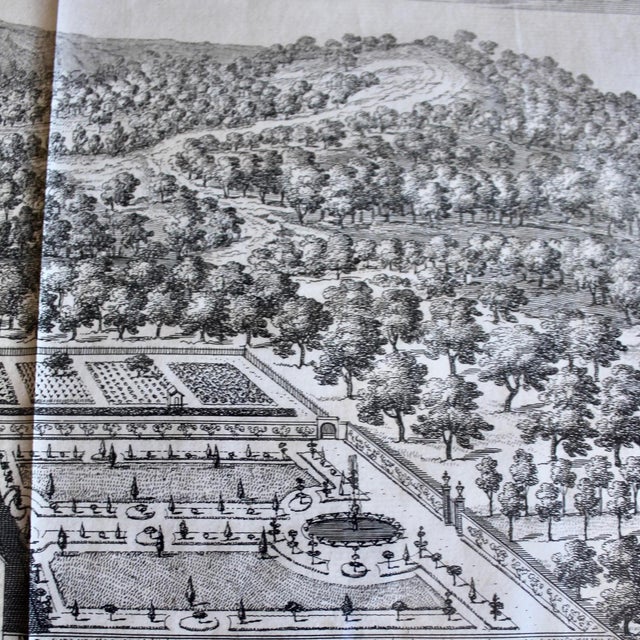 Pair of Bird’s Eye English Estate Views Engraved by Johannes Kip, 18th C. For Sale - Image 17 of 17