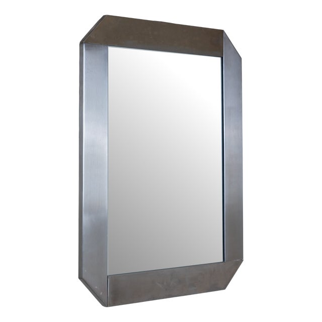 Octagonal Metal Mirror by Sergio Mazza for Artemide For Sale