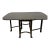 Vintage Jacobean Revival Oak Gateleg Drop-Leaf Dining Table With Scalloped Edge For Sale