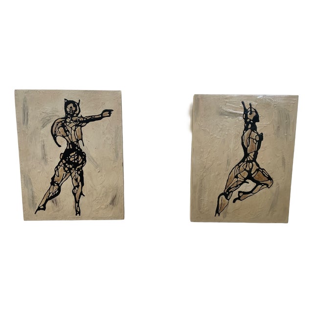 Figurative Composition, 1990, Wood & Lacquer For Sale