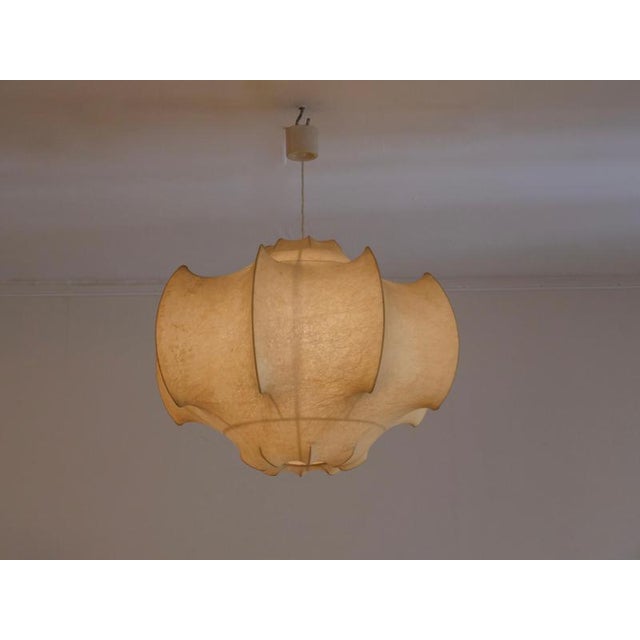 Original 'Viscontea' chandelier from Italy. Flos c1960 By the Castiglioni brothers. Flos 1960 Lovely warm patina to the...