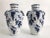 Antique Chinoiserie Flow Blue Porcelain Vases - a Pair For Sale - Image 11 of 12