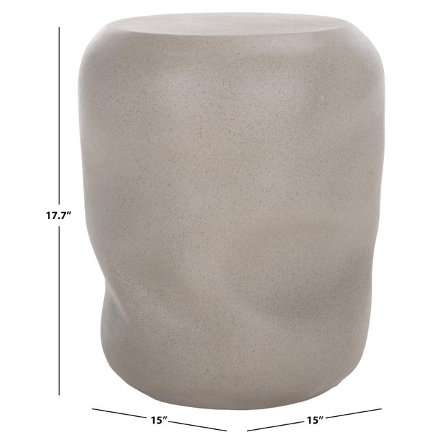 Contemporary Carrick Accent Table in Grey For Sale - Image 3 of 8