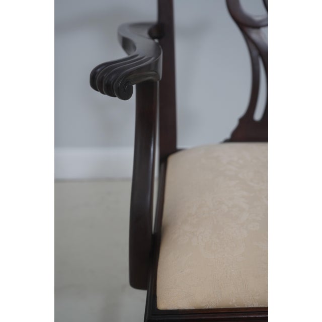 Set of 6 Stickley Mahogany Chippendale Dining Room Chairs For Sale - Image 9 of 18