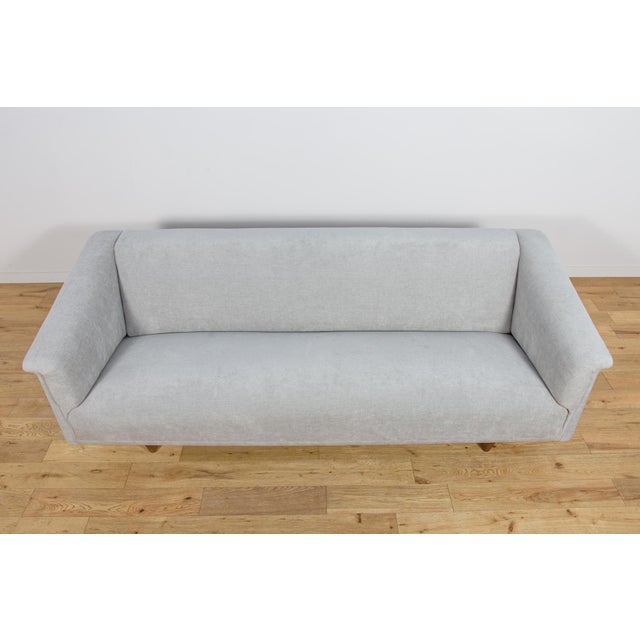 1950s Mid-Century Modern Three-Seater Model 4853 Sofa by Børge Mogensen for Tage Kristensen, 1950s For Sale - Image 5 of 13