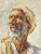 1950s 1954 A. Shitzas Tehran Oil Portrait Painting For Sale - Image 5 of 12