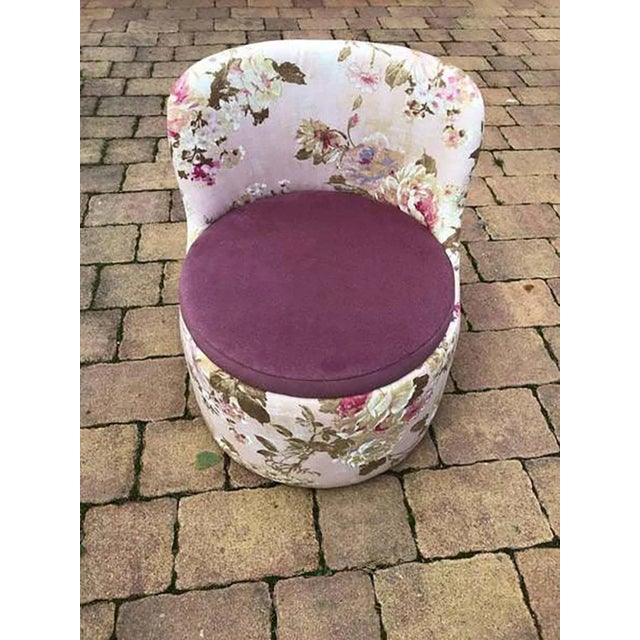 Mid-Century Modern Mid-Century Armchair with Floral Pattern, 1970s For Sale - Image 3 of 11