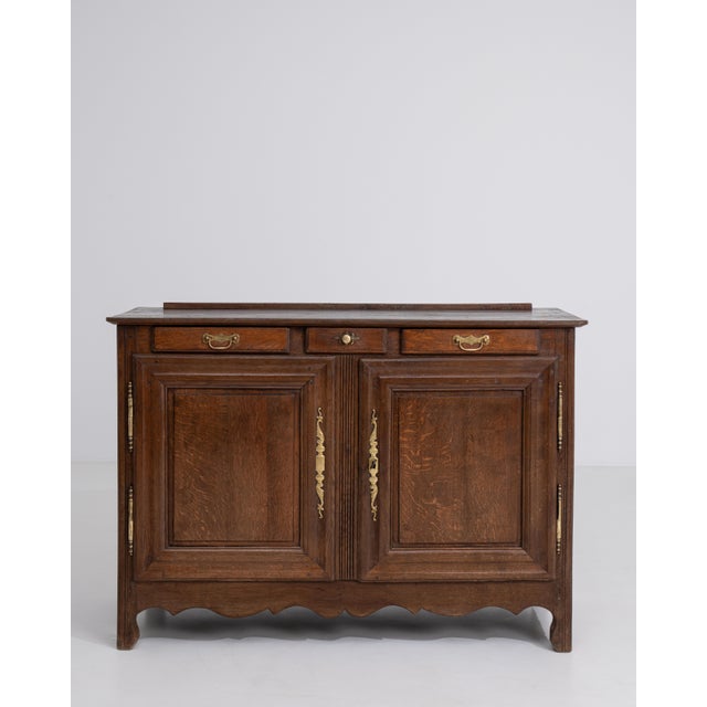 Wood Louis XV Buffet In Original Patina For Sale - Image 7 of 8