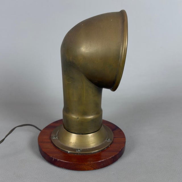 Naval Table Lamp in Windsock Brass For Sale - Image 13 of 13