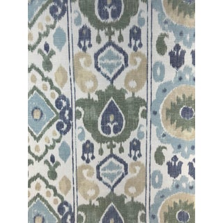 Schumacher’s "Elizia” Ikat Fabric – 3.25 Yards For Sale