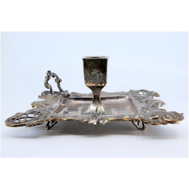 Silver Paddle with Embossed Floral Motifs For Sale - Image 10 of 11