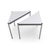 Beautiful set of two USM Haller triangular desks in white. Condition: Good used condition with age-related wear. (See...