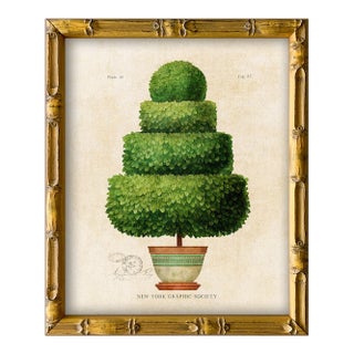 Framed Reproduction Vintage "Topiary Garden (4)" Art Print For Sale