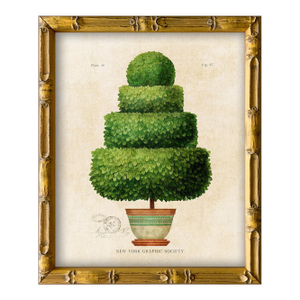 Framed Reproduction Vintage "Topiary Garden (4)" Art Print