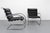 Leather and Steel MR Chairs by Ludwig Mies van der Rohe for Knoll Inc. / Knoll International, 1970s, Set of 2, in Very...