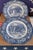 Ironstone China 1970s Liberty Blue “Washington at Valley Forge” Plates | English Ironstone Americana Wall Decor - a Pair For Sale - Image 4 of 9