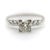 1920s Art Deco 14k White Gold Old Mine Cut Diamond Engagement Ring, Size 6.25 For Sale - Image 4 of 11