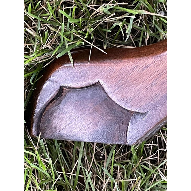 Mid Century Barley-Twist Torchère Mahogany Pedestal Stand For Sale - Image 4 of 17