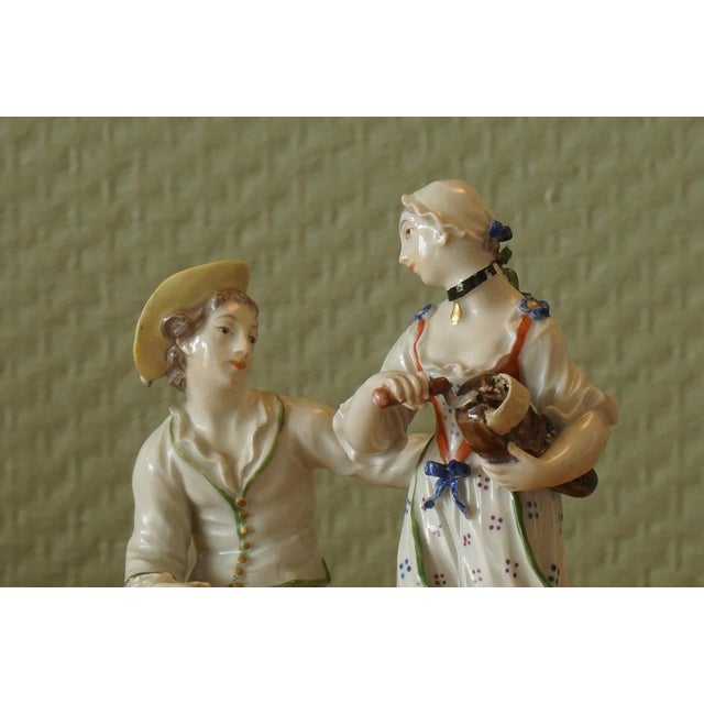 Ceramic Farmer Couple from Ludwigsburg For Sale - Image 7 of 10