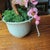 VTG Glass Pink Cherry Blossom Flowers Leaves Bonsai Tree 12" Tall 4.5" Round MCM For Sale - Image 10 of 16