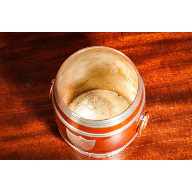 Stunning Arts and Crafts Mixed Metal Sterling Silver Copper Antique Humidor Jar Canister Storage Tobacciana For Sale In New York - Image 6 of 11