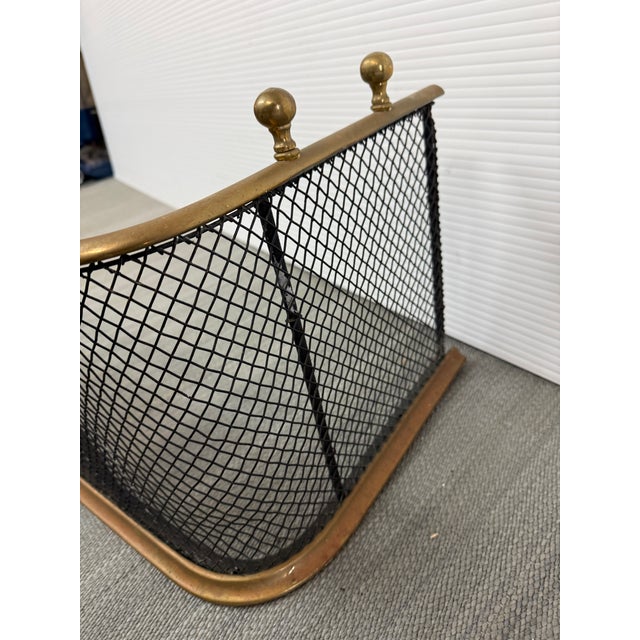 Metal Victorian Brass Fireplace Screen, Early 20th Century. For Sale - Image 7 of 12
