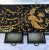 Late 19th Century Lacquered Asian Stone and Mother of Pearl Inlay Altar Cabinet For Sale - Image 9 of 13