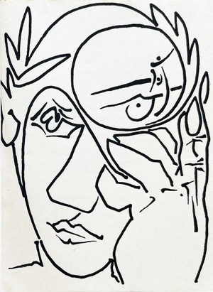 Francoise Gilot Tout Dire 9 Lithograph Petrification D’un Poete