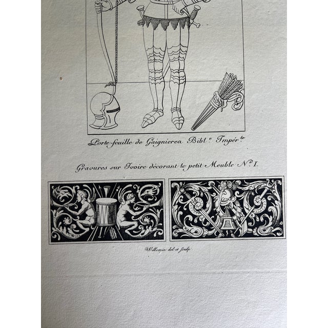 This stunning etching reproduction depicts a monument dedicated to Guillaume le May, governor of Paris in the 15th...