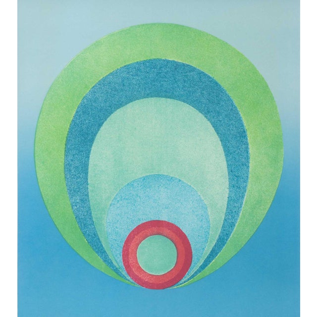 Abstract Emilio Pucci Abstract Composition Lithograph, 1974 For Sale - Image 3 of 9