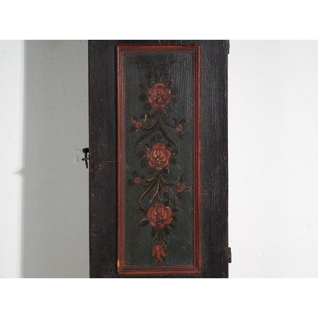 Longcase Clock in Painted Pine, Central Europe, 1850 For Sale - Image 13 of 18