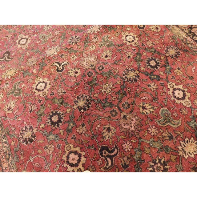 Brick Red 1940s Vintage Persian Hamedan Rug-8′4″ × 11′8″ For Sale - Image 8 of 13