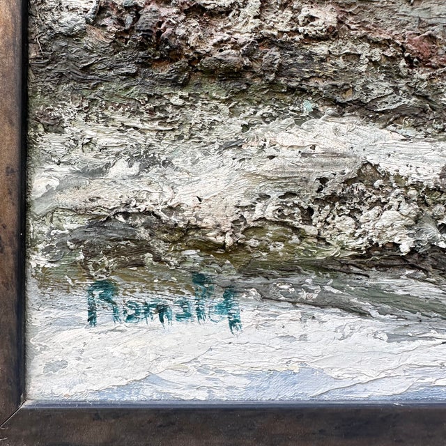 Ronald, Beach at Dusk, 1980s, Oil Painting on Canvas, Framed For Sale - Image 16 of 18
