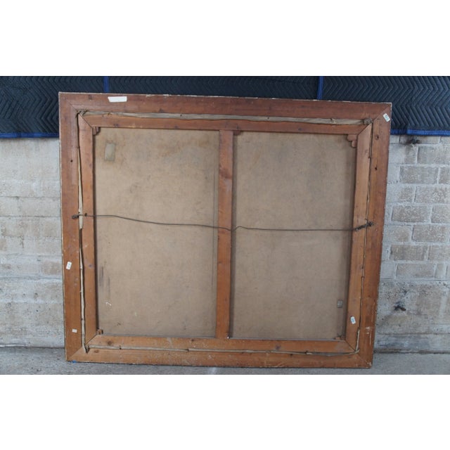 Antique Grand Tour Isaac Blessing Jacob After Govert Flinck 18th C. Baroque Old Master Painting 63" For Sale - Image 12 of 12