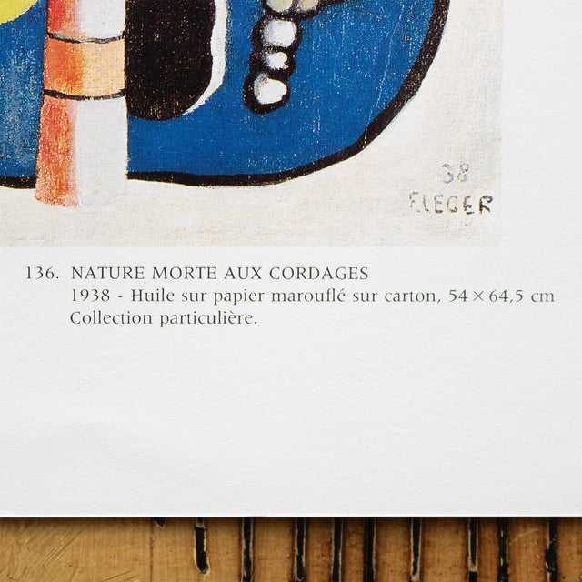 Paper 1990 After F. Leger "Composition" and "Still Life With Ropes", Full-Color Parisian Print For Sale - Image 7 of 11