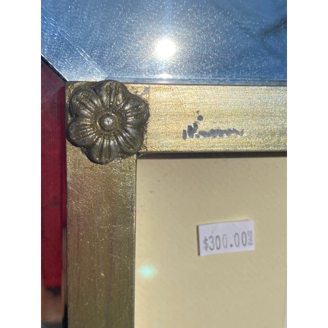 Beveled Mirrored Inset Picture Frame For Sale In Los Angeles - Image 6 of 13