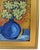 Original one-of-a-kind contemporary oil painting of a bouquet of white flowers on artist board. The talented artist "Ruth...
