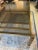 Glass 1980s Brass and Glass Dining Table With Integrated Extension Leaf For Sale - Image 7 of 12