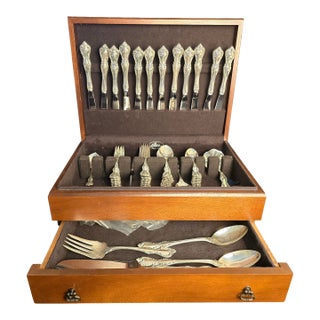 Debussy by Towle 1959 Sterling Silver Flatware 12-Place Set, 88 Pieces For Sale