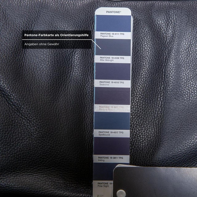 Blue Vintage Leather Chairs from Willi Schillig, Set of 2 For Sale - Image 8 of 14