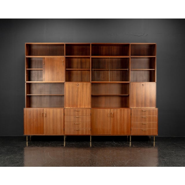 Wood Sideboard with Shelves by Erwin Behr Study for BMZ, 1950s For Sale - Image 7 of 18