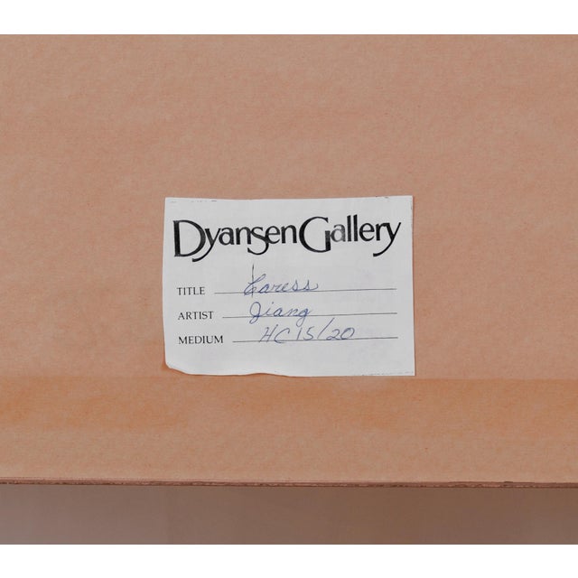 Blue 1992 Tiefeng Jiang "Caress" of the "Nature Suite" Artist Hand Signed & Numbered Limited Edition Hc 15/20 Framed Deckled Serigraph For Sale - Image 8 of 9