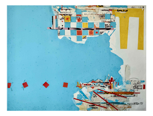 Sam Middleton, Untitled, Drawing Collage and Mixed Media on Paper