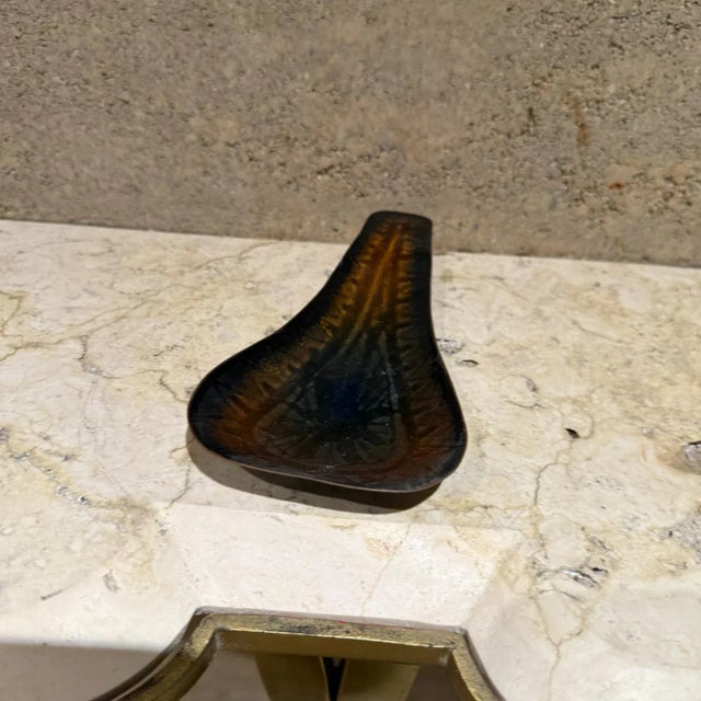 Mid-Century Modern 1960s Romolo & Verzolini Italian Trinket Tray Copper Enamel For Sale - Image 3 of 10