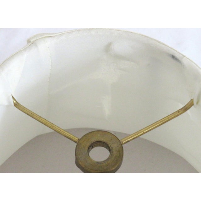 Blue Pair of Petite Bunny Rabbit Table Lamps Blue & White Fishnet For Sale - Image 8 of 9