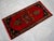 Red Hand Knotted Small Turkish Rug. Organic Wool 1960's Entryway Decor DoorMat, Accent Rug - 22'' X 44'' For Sale - Image 8 of 12